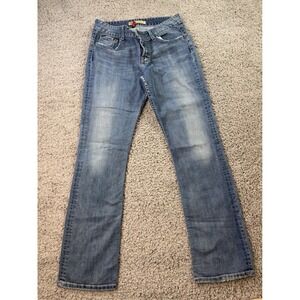 BKE Denim Culture Bootcut Jeans Blue Medium Wash Stretch 34x31.5